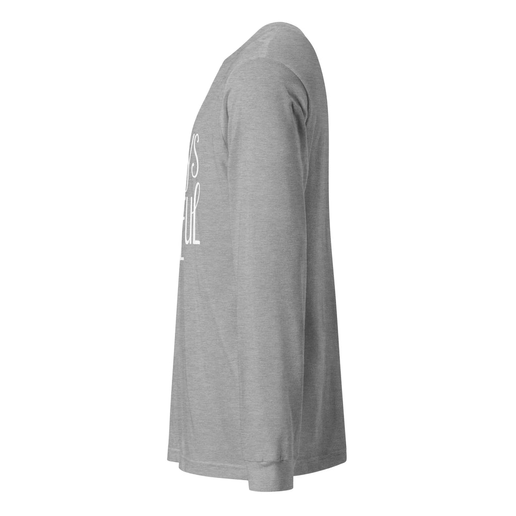 Unisex | Always Grateful - Long Sleeve Tee Long Sleeve T-Shirts AwRans Clothing unisex-long-sleeve-tee-athletic-heather-left-67480f6608b67