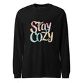 Unisex | Stay Cozy - Long Sleeve Tee Black Heather Long Sleeve T-Shirts AwRans Clothing unisex-long-sleeve-tee-black-heather-front-67480be0999e5
