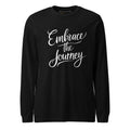 Unisex | Embrace The Journey - Long Sleeve Tee Black Heather Long Sleeve T-Shirts AwRans Clothing unisex-long-sleeve-tee-black-heather-front-67480d9551e66