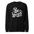 Unisex | Be Yourself - Long Sleeve Tee Black Heather Long Sleeve T-Shirts AwRans Clothing unisex-long-sleeve-tee-black-heather-front-67480ee596d80