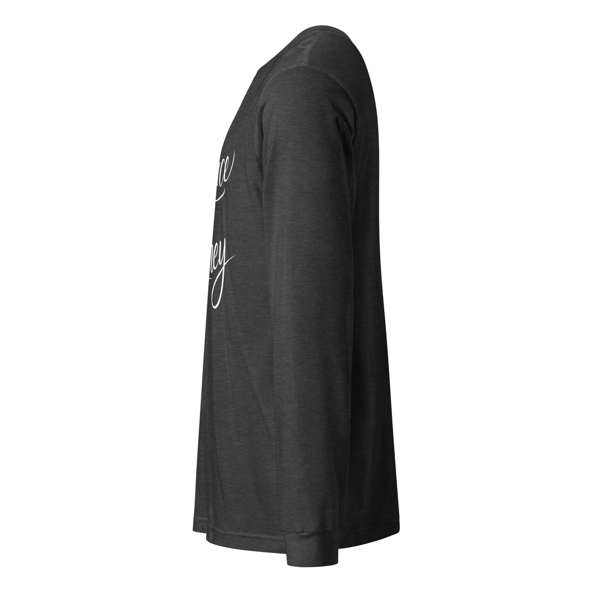 Unisex | Embrace The Journey - Long Sleeve Tee Long Sleeve T-Shirts AwRans Clothing unisex-long-sleeve-tee-dark-grey-heather-left-67480d9579c77