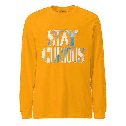 Unisex | Stay Curious - Long Sleeve Tee - AwRans Clothing