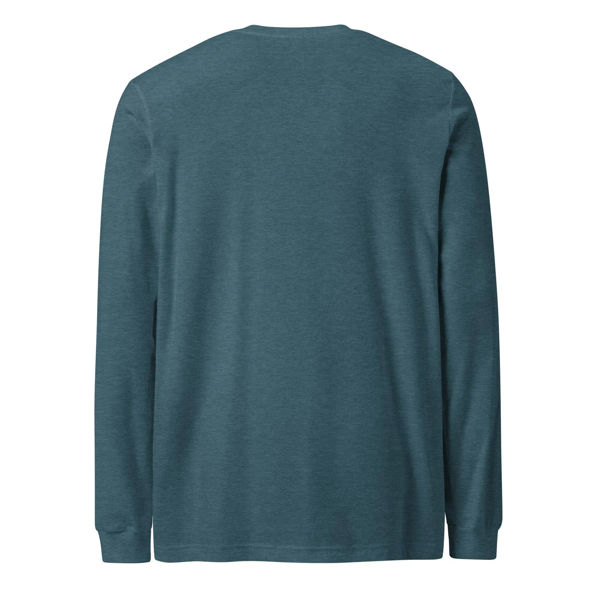 Unisex | Stay Cozy - Long Sleeve Tee Long Sleeve T-Shirts AwRans Clothing unisex-long-sleeve-tee-heather-deep-teal-back-67480be1045ad