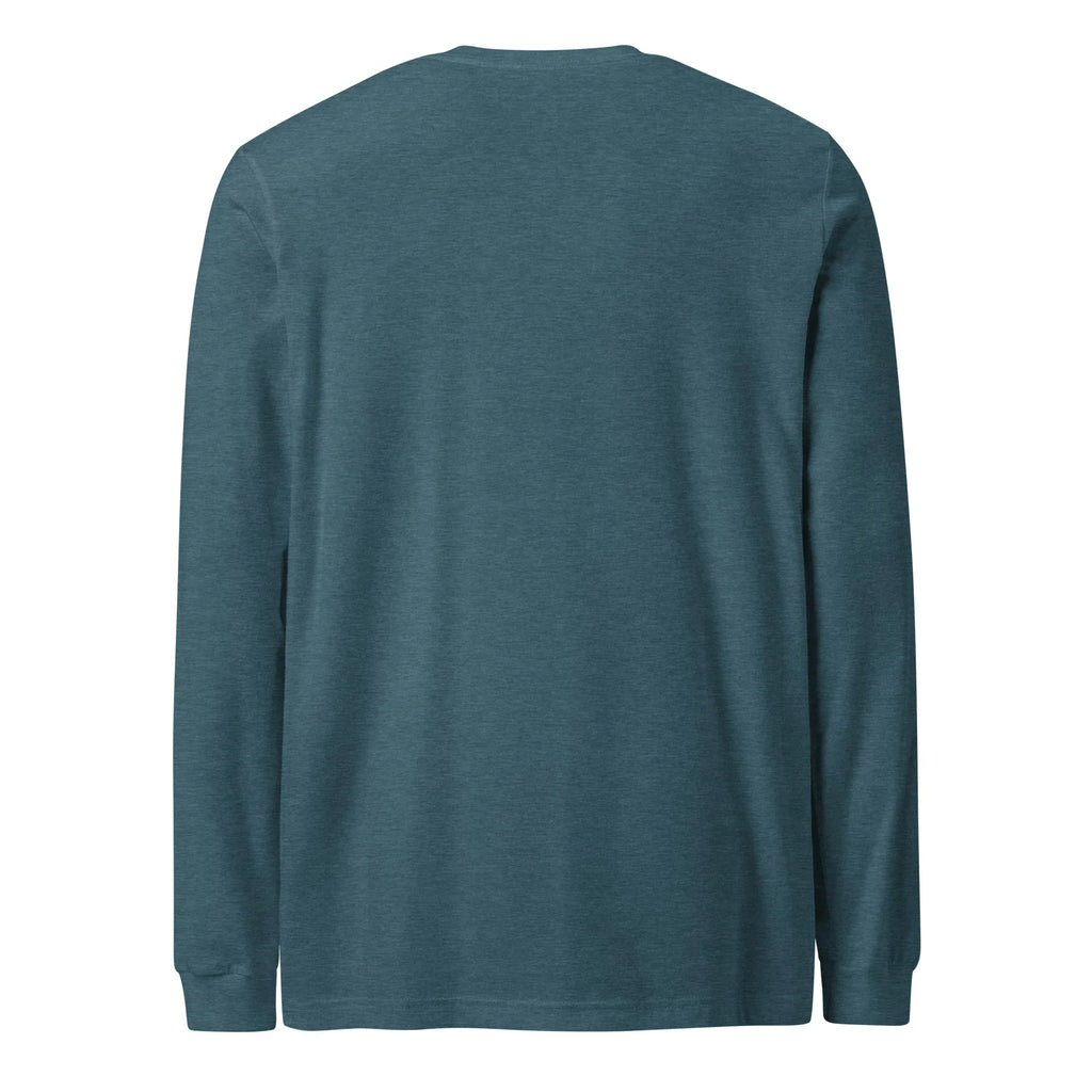 Unisex | Always Grateful - Long Sleeve Tee Long Sleeve T-Shirts AwRans Clothing unisex-long-sleeve-tee-heather-deep-teal-back-67480f656abc5