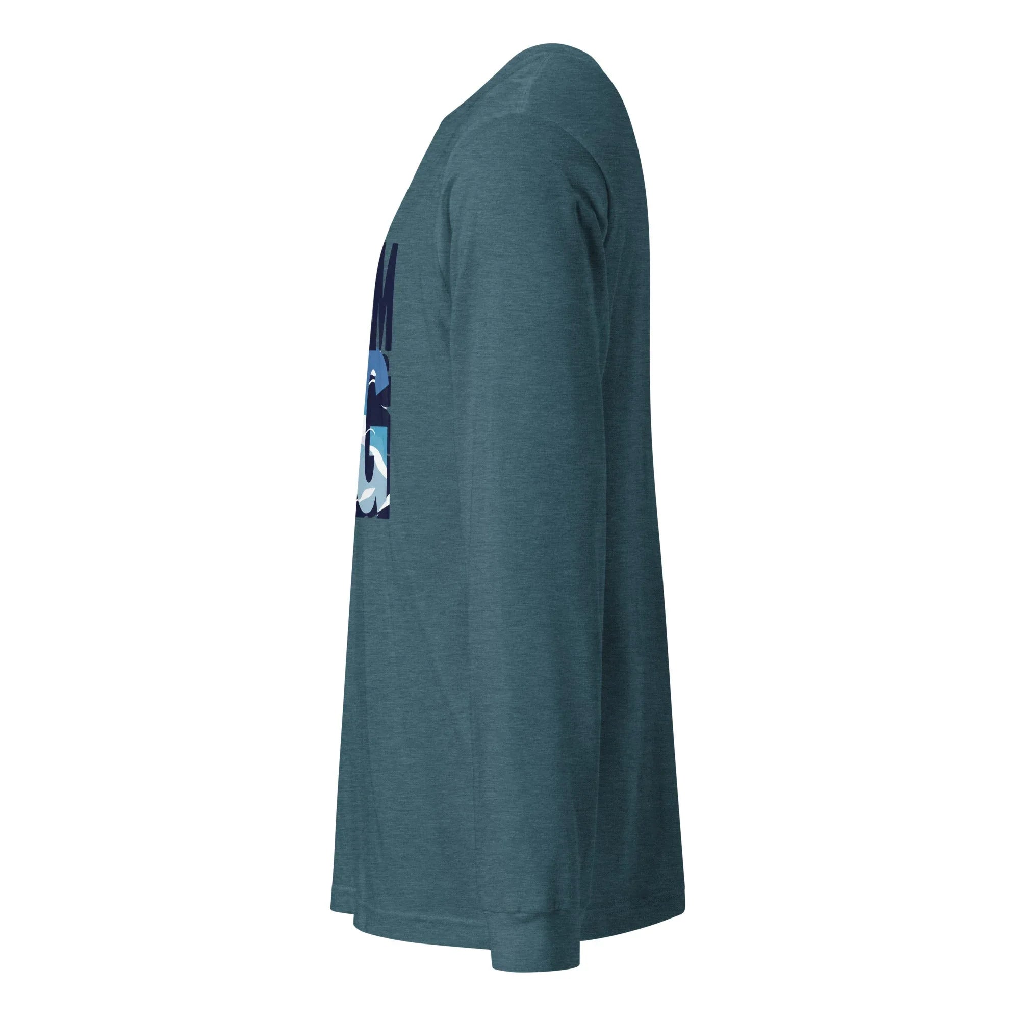 Unisex | Dream Big - Long Sleeve Tee Long Sleeve T-Shirts AwRans Clothing unisex-long-sleeve-tee-heather-deep-teal-left-6748068569bfb