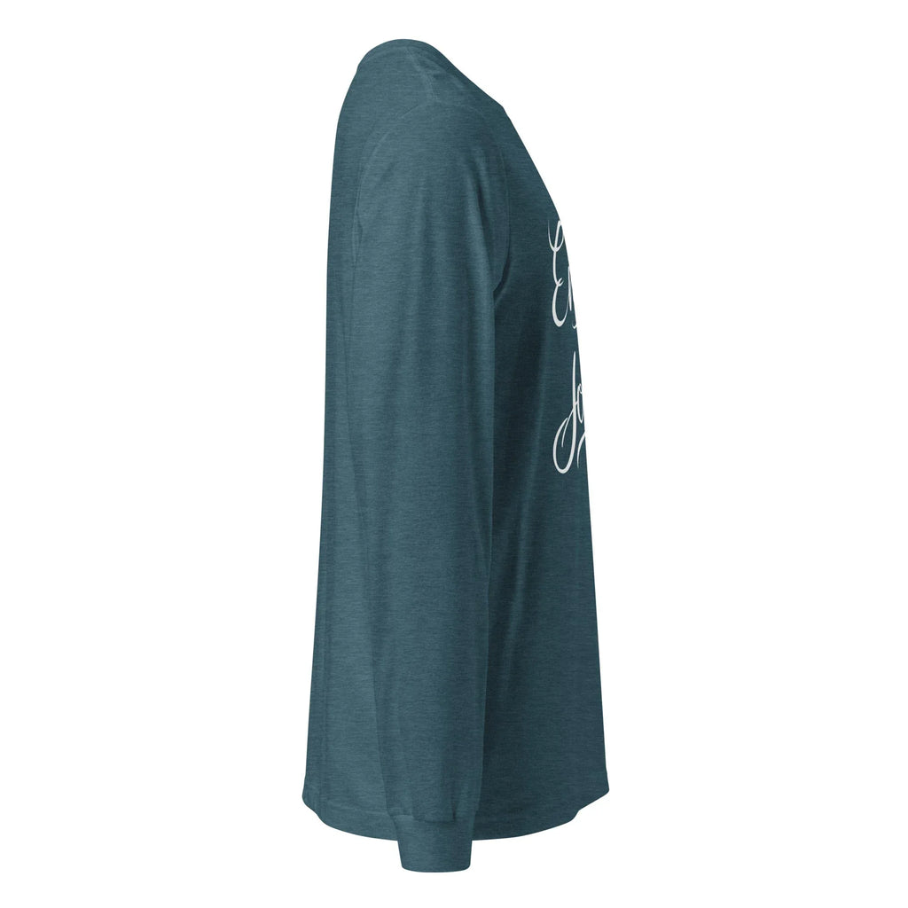 Unisex | Embrace The Journey - Long Sleeve Tee Long Sleeve T-Shirts AwRans Clothing unisex-long-sleeve-tee-heather-deep-teal-right-67480d959c203