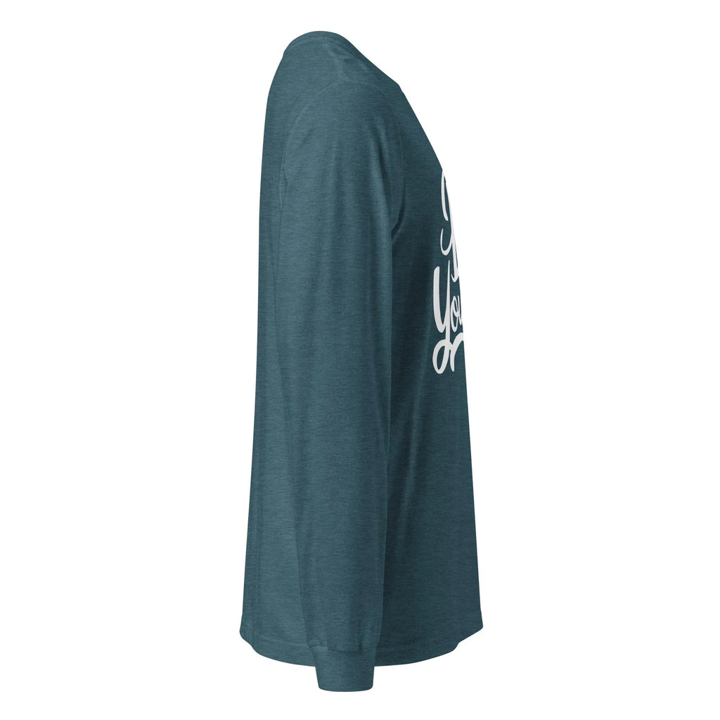 Unisex | Be Yourself - Long Sleeve Tee Long Sleeve T-Shirts AwRans Clothing unisex-long-sleeve-tee-heather-deep-teal-right-67480ee5f016f