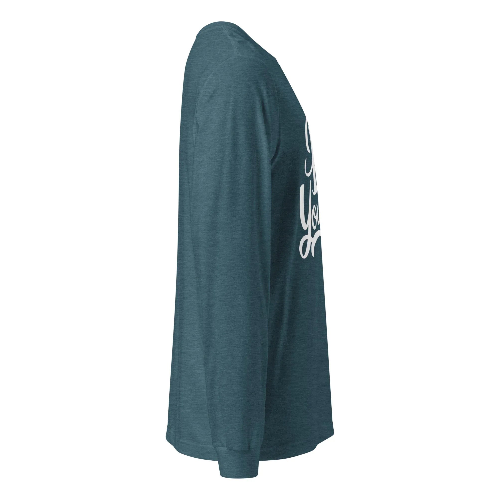 Unisex | Be Yourself - Long Sleeve Tee Long Sleeve T-Shirts AwRans Clothing unisex-long-sleeve-tee-heather-deep-teal-right-67480ee5f016f