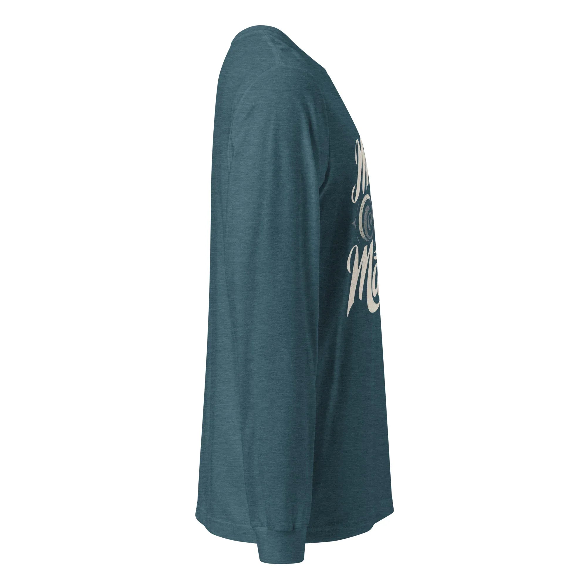 Unisex | Mind Over Matter - Long Sleeve Tee Long Sleeve T-Shirts AwRans Clothing unisex-long-sleeve-tee-heather-deep-teal-right-67483d8fc8a57