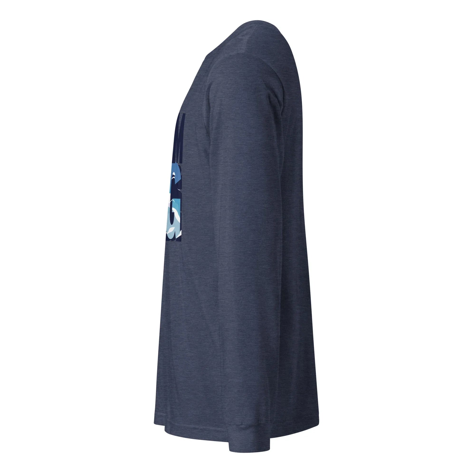 Unisex | Dream Big - Long Sleeve Tee Long Sleeve T-Shirts AwRans Clothing unisex-long-sleeve-tee-heather-navy-left-6748068559492