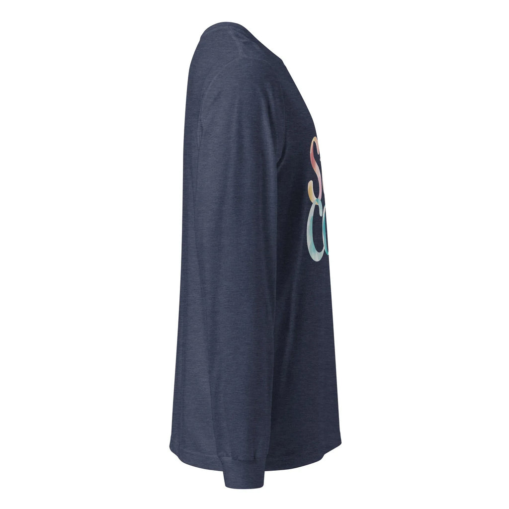 Unisex | Stay Cozy - Long Sleeve Tee Long Sleeve T-Shirts AwRans Clothing unisex-long-sleeve-tee-heather-navy-right-67480be0da9a2