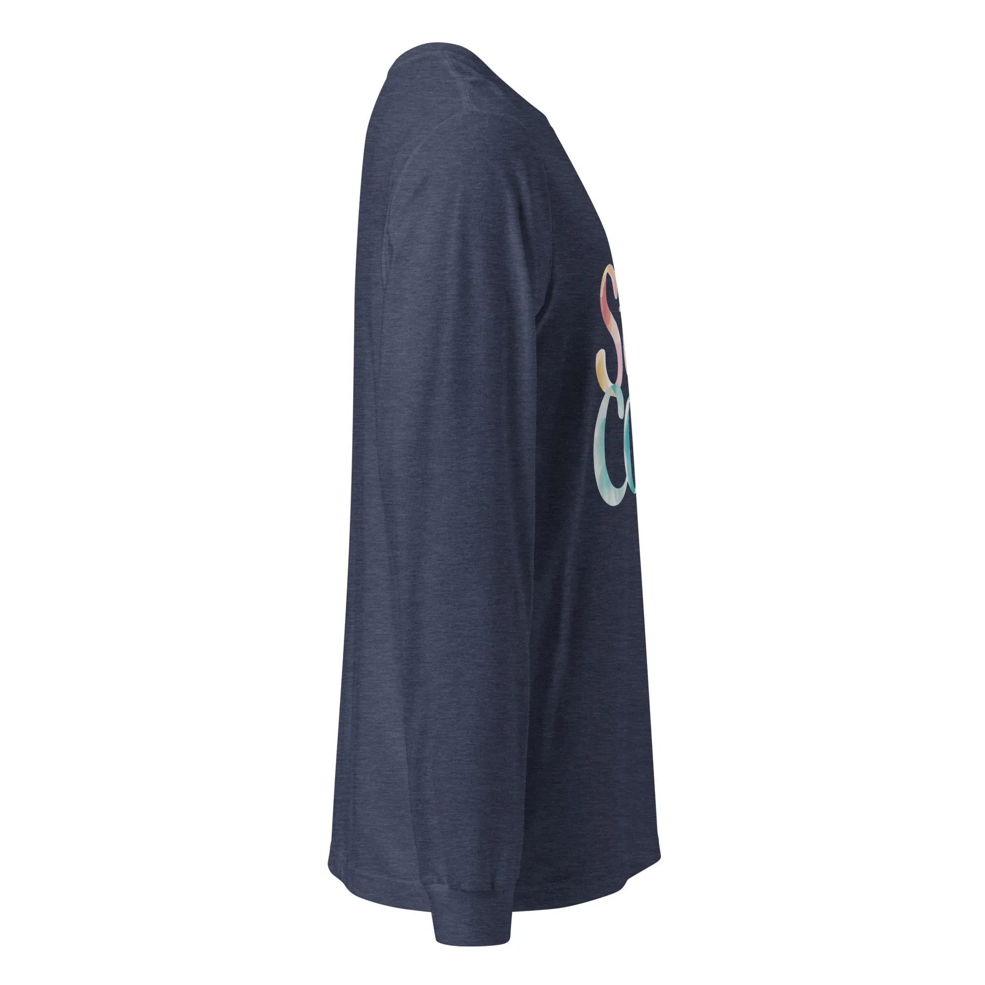Unisex | Stay Cozy - Long Sleeve Tee Long Sleeve T-Shirts AwRans Clothing unisex-long-sleeve-tee-heather-navy-right-67480be0da9a2
