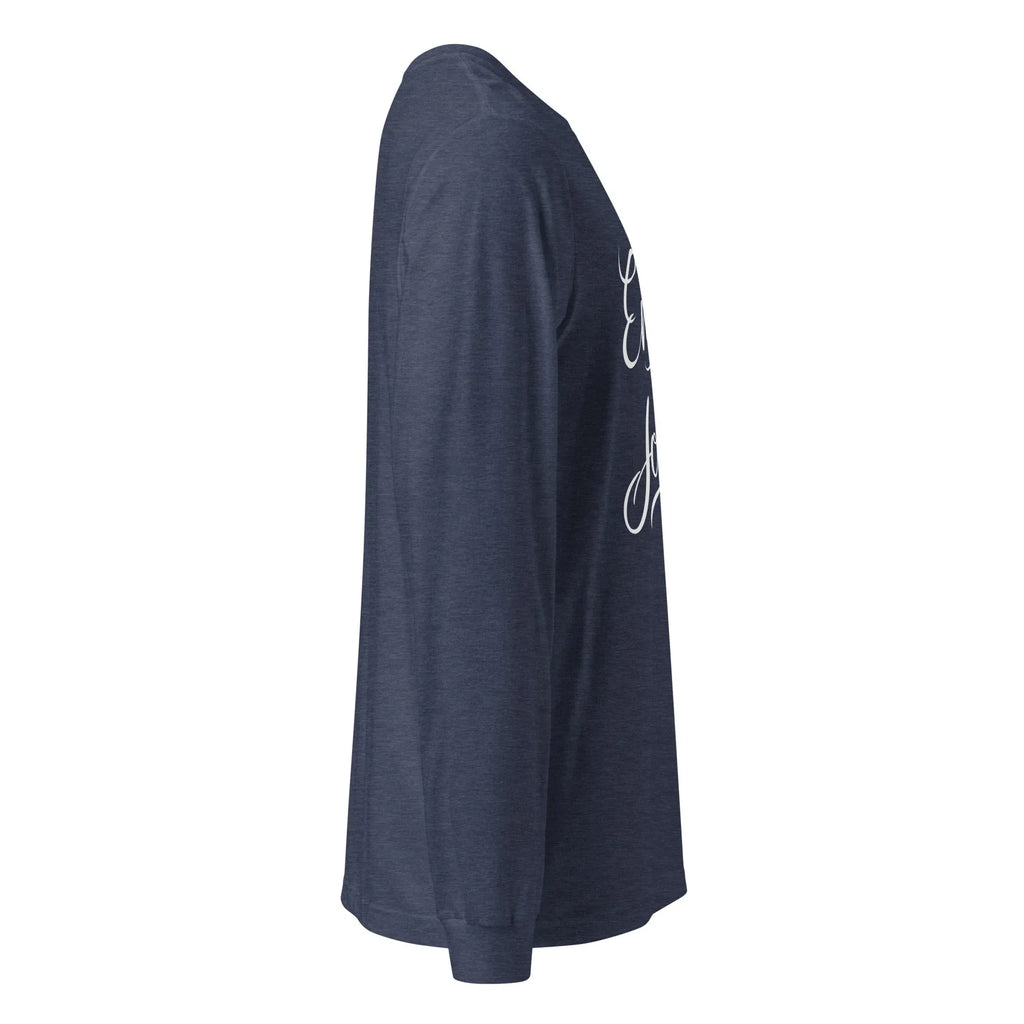 Unisex | Embrace The Journey - Long Sleeve Tee Long Sleeve T-Shirts AwRans Clothing unisex-long-sleeve-tee-heather-navy-right-67480d958e60a