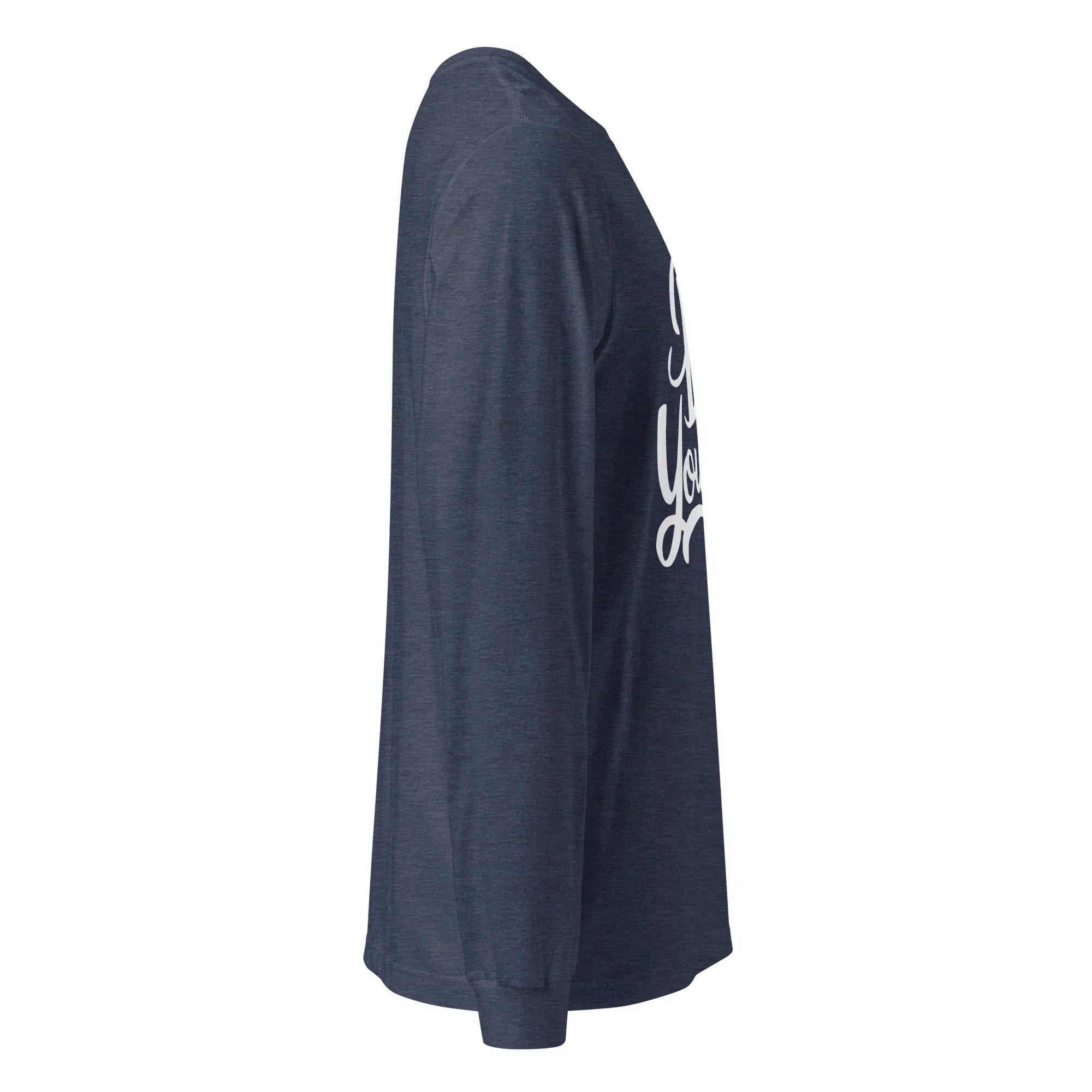 Unisex | Be Yourself - Long Sleeve Tee Long Sleeve T-Shirts AwRans Clothing unisex-long-sleeve-tee-heather-navy-right-67480ee5de632