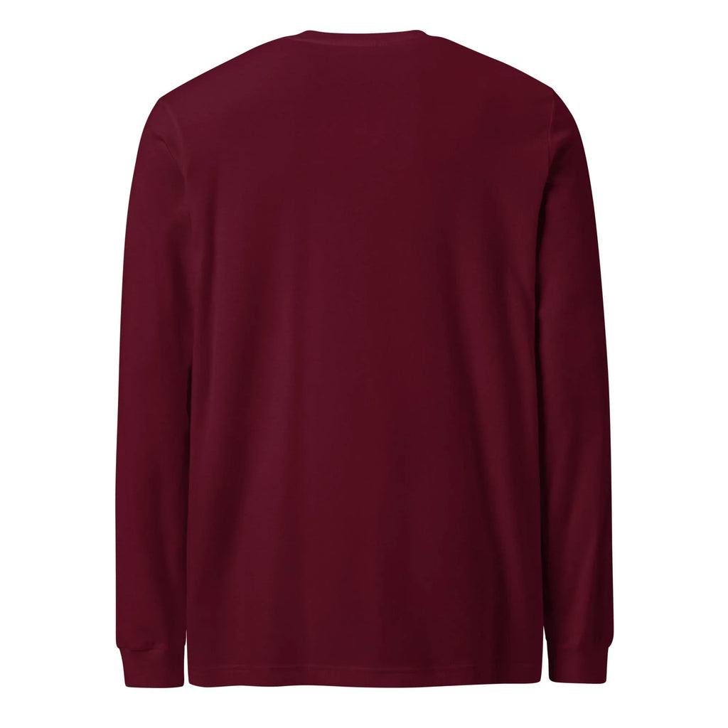 Unisex | Embrace The Journey - Long Sleeve Tee Long Sleeve T-Shirts AwRans Clothing unisex-long-sleeve-tee-maroon-back-67480d9561836
