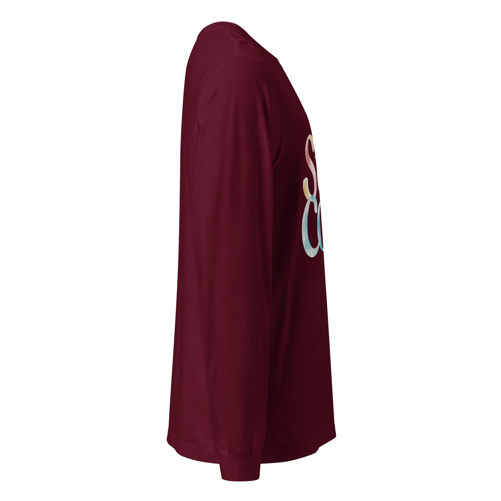 Unisex | Stay Cozy - Long Sleeve Tee Long Sleeve T-Shirts AwRans Clothing unisex-long-sleeve-tee-maroon-right-67480be0a837b