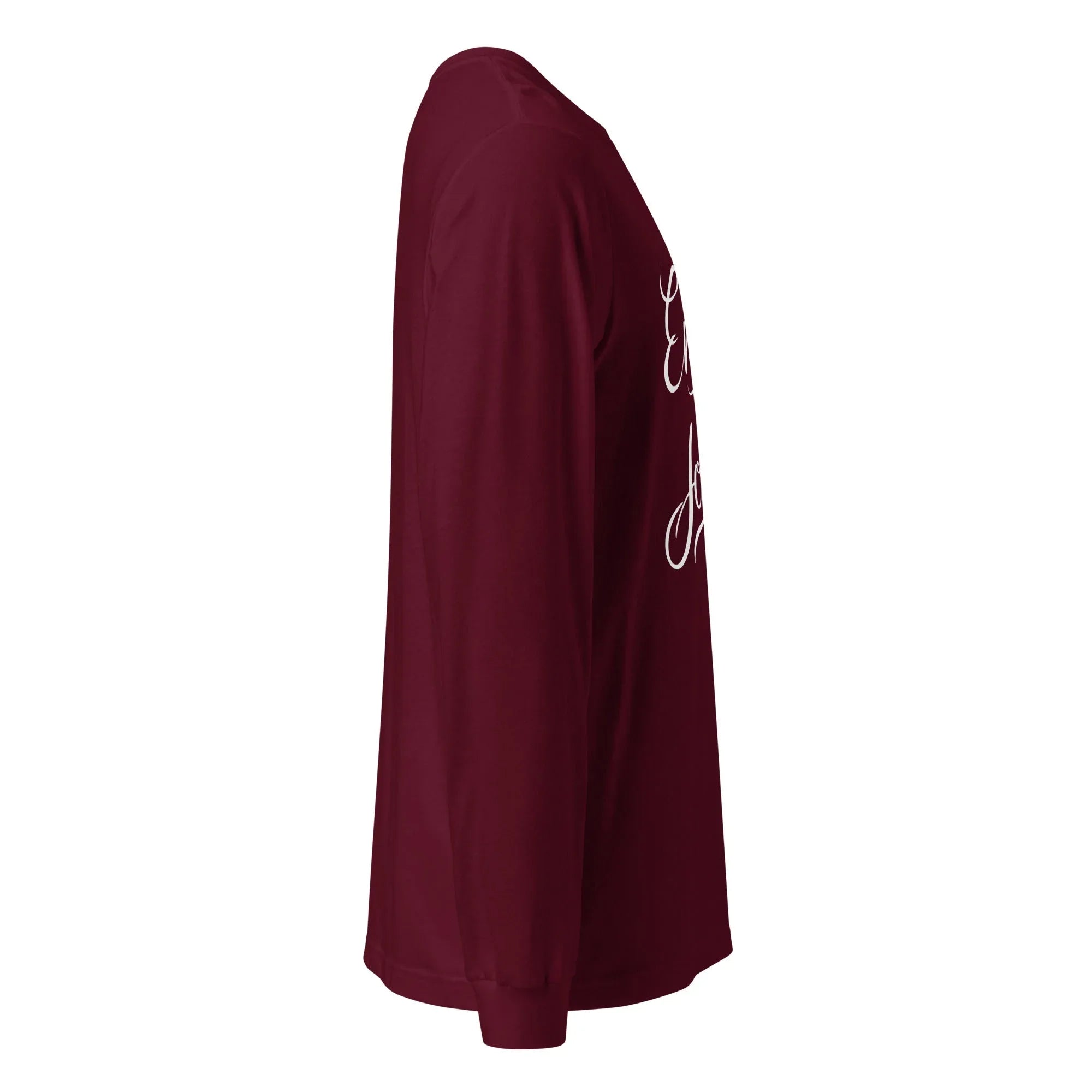 Unisex | Embrace The Journey - Long Sleeve Tee Long Sleeve T-Shirts AwRans Clothing unisex-long-sleeve-tee-maroon-right-67480d955e7b5
