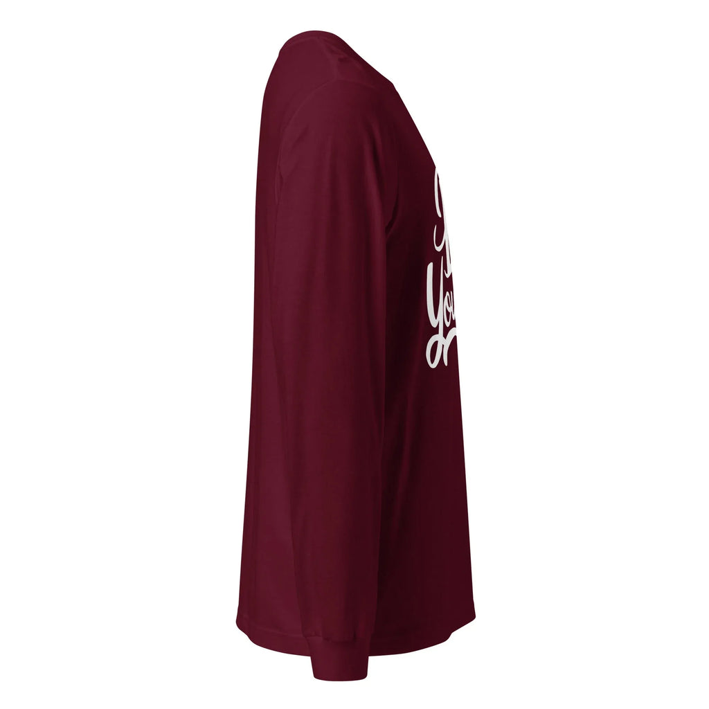 Unisex | Be Yourself - Long Sleeve Tee Long Sleeve T-Shirts AwRans Clothing unisex-long-sleeve-tee-maroon-right-67480ee5a59d1
