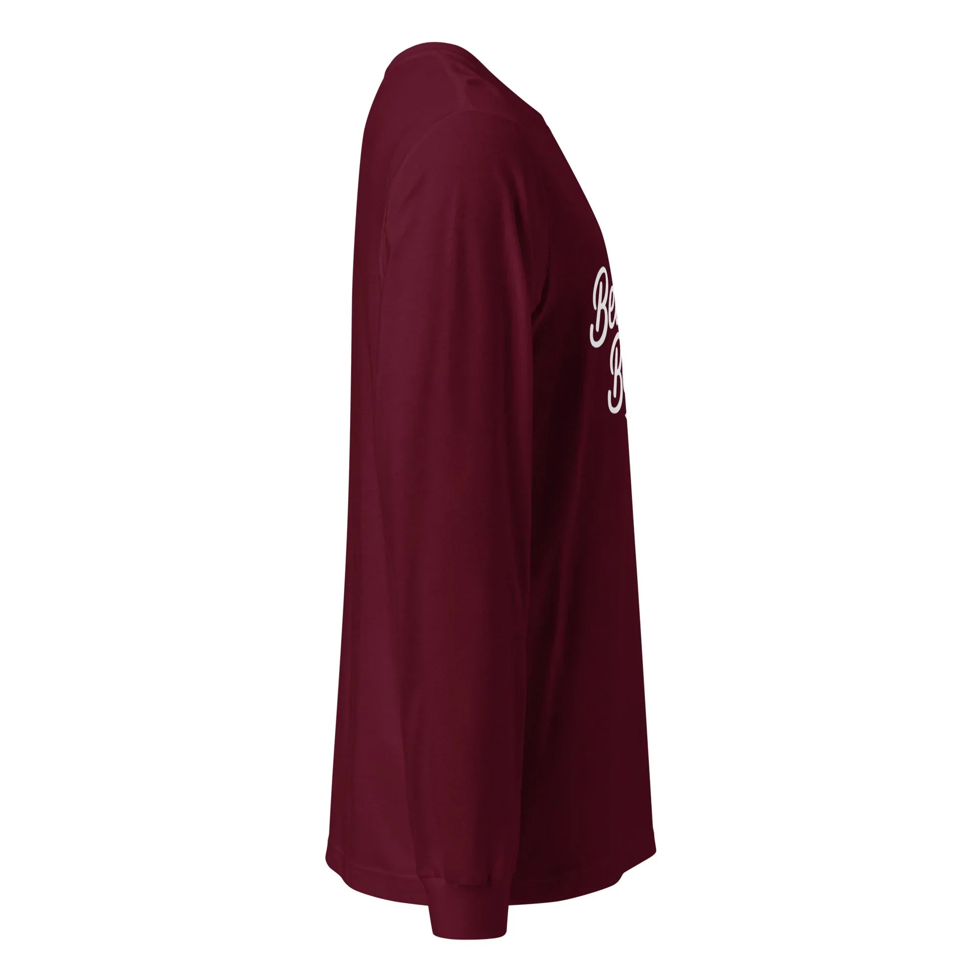 Unisex | Believe In Better - Long Sleeve Tee Long Sleeve T-Shirts AwRans Clothing unisex-long-sleeve-tee-maroon-right-674813d06dce8