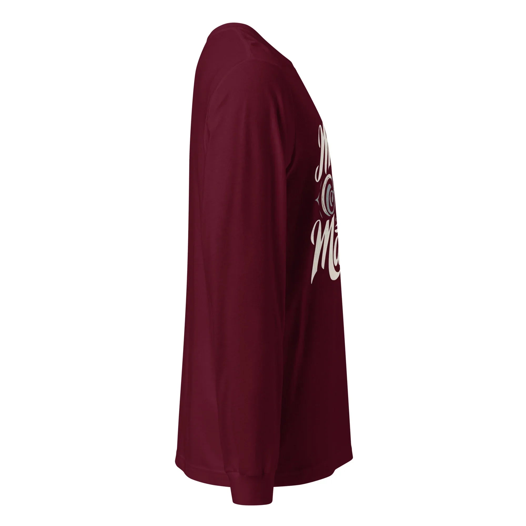 Unisex | Mind Over Matter - Long Sleeve Tee Long Sleeve T-Shirts AwRans Clothing unisex-long-sleeve-tee-maroon-right-67483d8f9b753