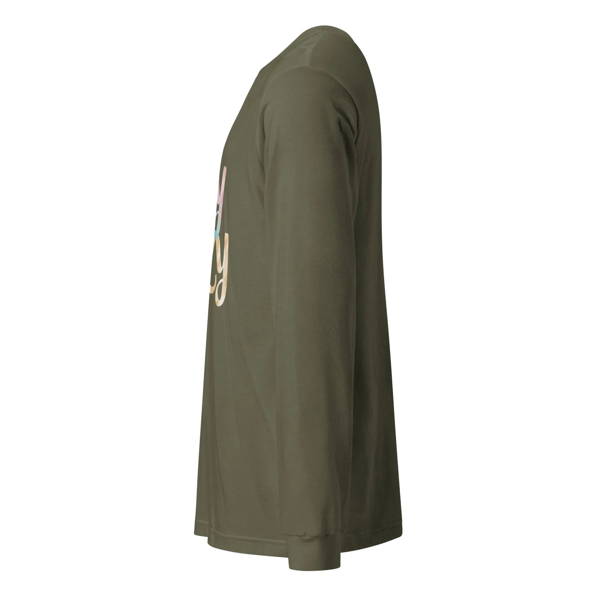 Unisex | Stay Cozy - Long Sleeve Tee Long Sleeve T-Shirts AwRans Clothing unisex-long-sleeve-tee-military-green-left-67480be123e4a