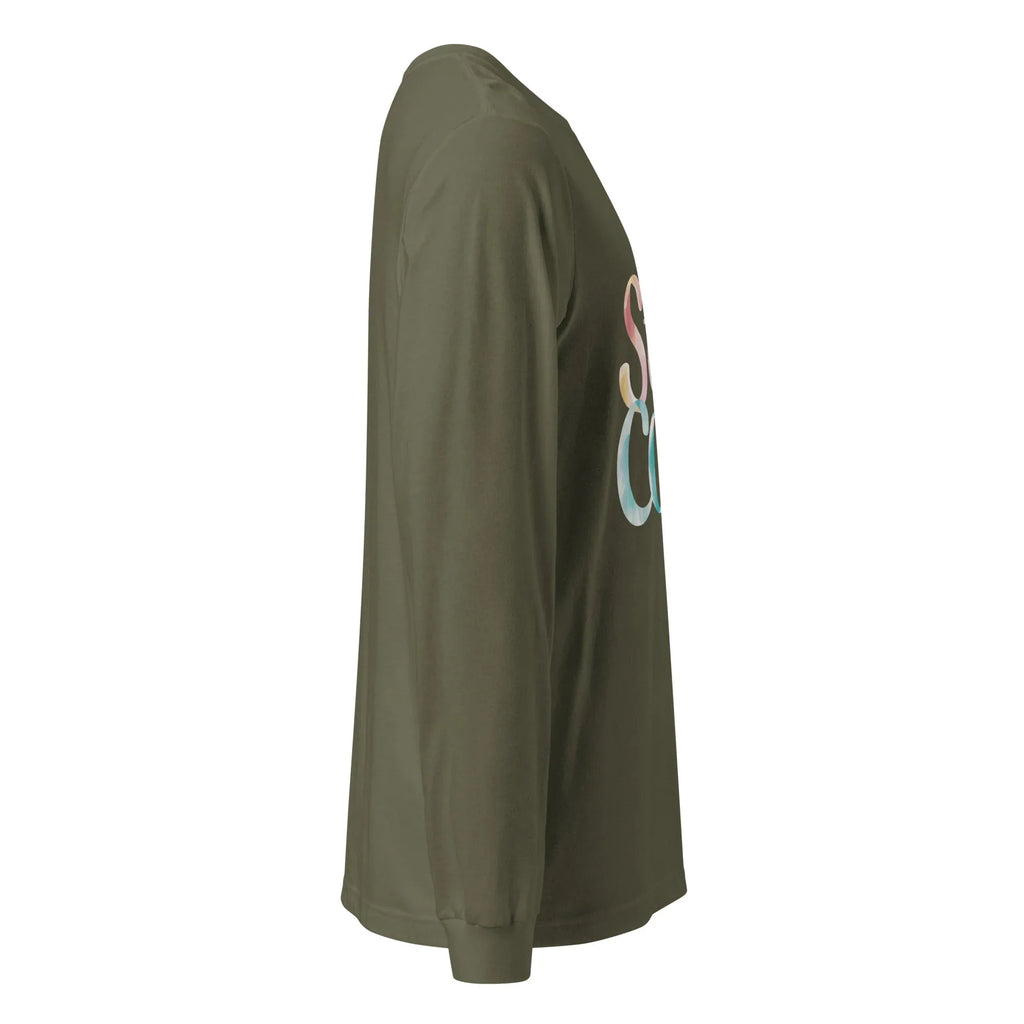 Unisex | Stay Cozy - Long Sleeve Tee Long Sleeve T-Shirts AwRans Clothing unisex-long-sleeve-tee-military-green-right-67480be11f8c3