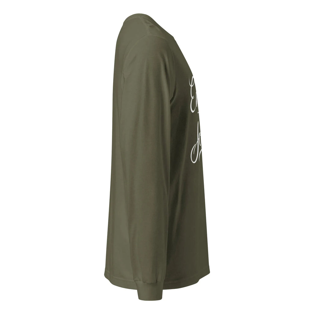 Unisex | Embrace The Journey - Long Sleeve Tee Long Sleeve T-Shirts AwRans Clothing unisex-long-sleeve-tee-military-green-right-67480d95bd5ac