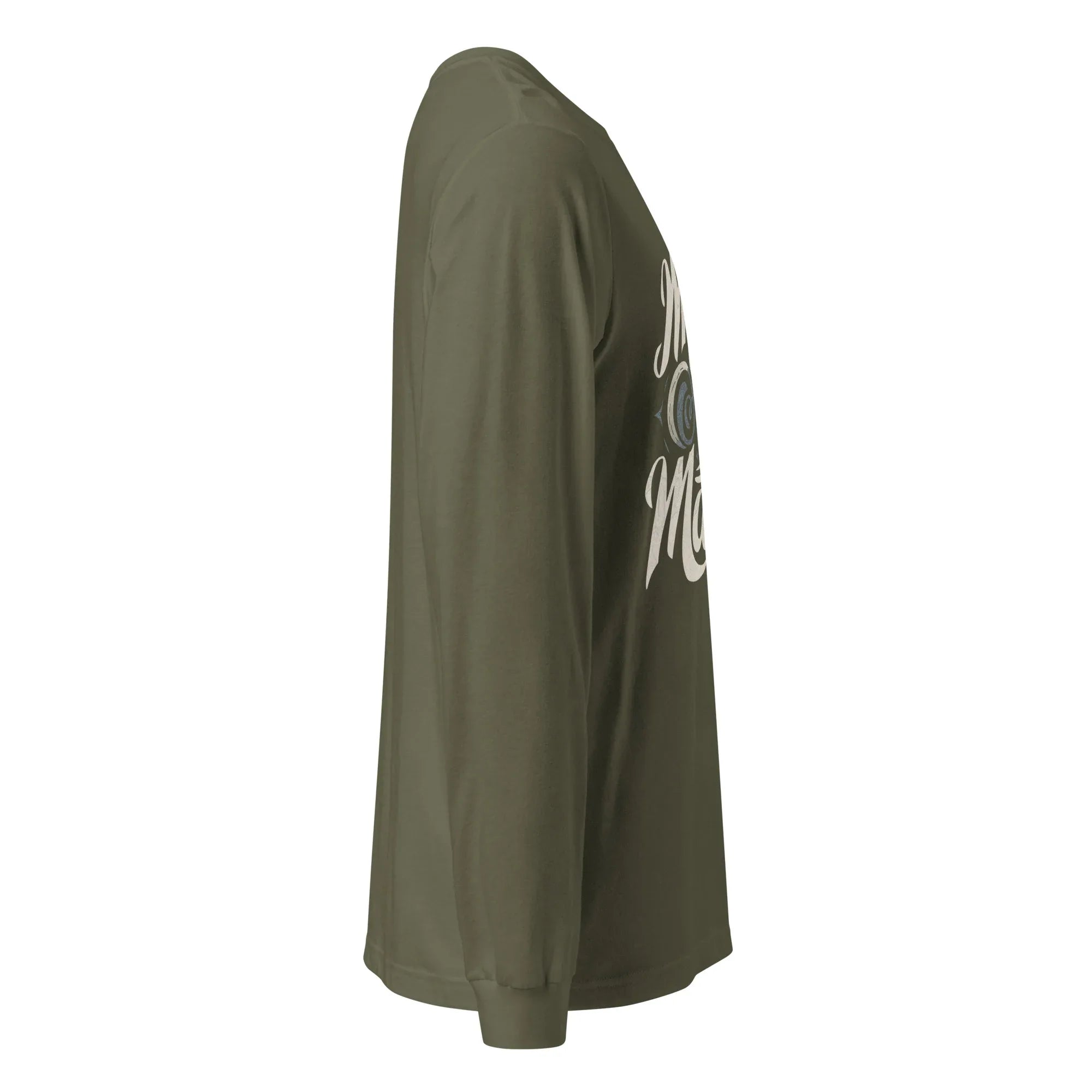Unisex | Mind Over Matter - Long Sleeve Tee Long Sleeve T-Shirts AwRans Clothing unisex-long-sleeve-tee-military-green-right-67483d8fd5f6e