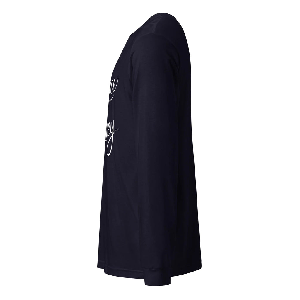 Unisex | Embrace The Journey - Long Sleeve Tee Long Sleeve T-Shirts AwRans Clothing unisex-long-sleeve-tee-navy-left-67480d9559fec