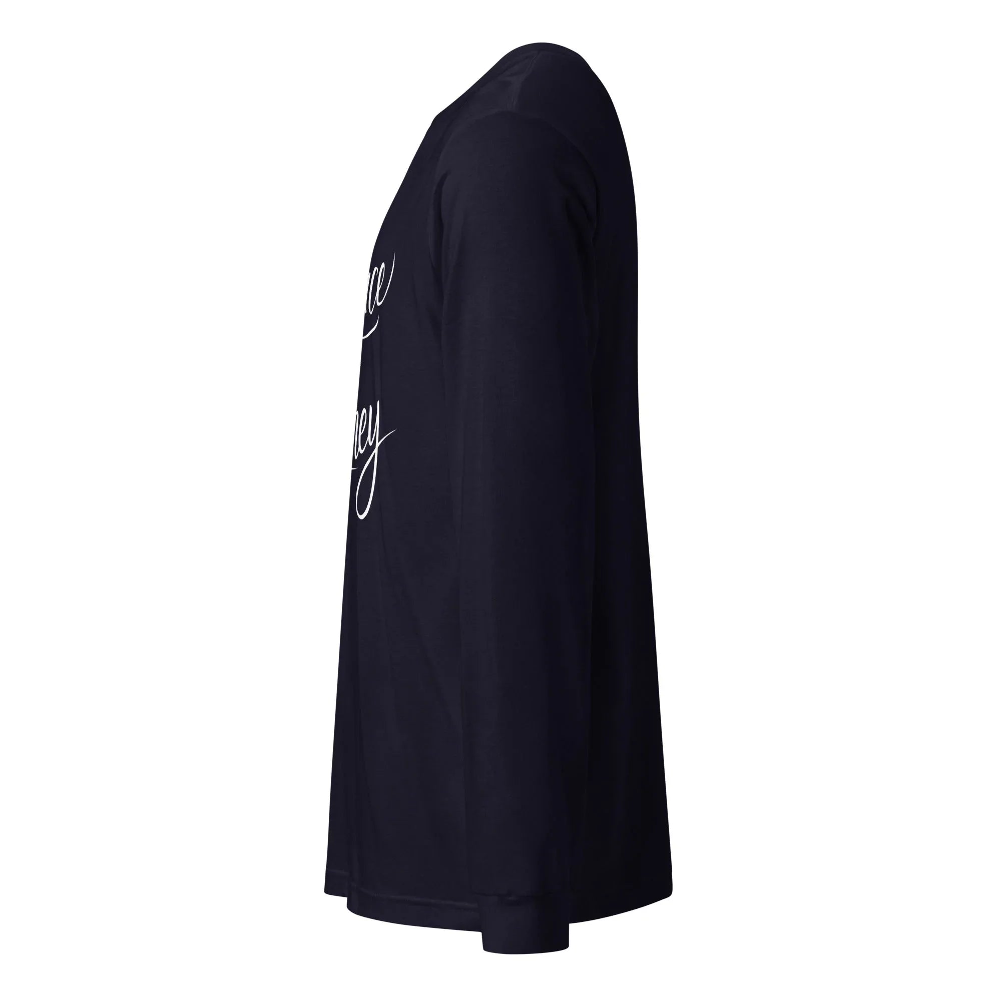 Unisex | Embrace The Journey - Long Sleeve Tee Long Sleeve T-Shirts AwRans Clothing unisex-long-sleeve-tee-navy-left-67480d9559fec