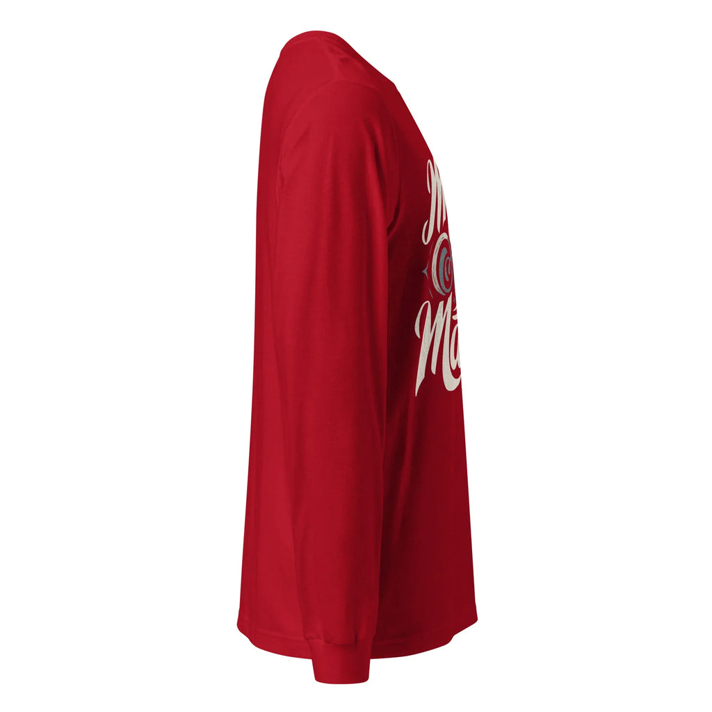 Unisex | Mind Over Matter - Long Sleeve Tee Long Sleeve T-Shirts AwRans Clothing unisex-long-sleeve-tee-red-right-67496b8b70a94