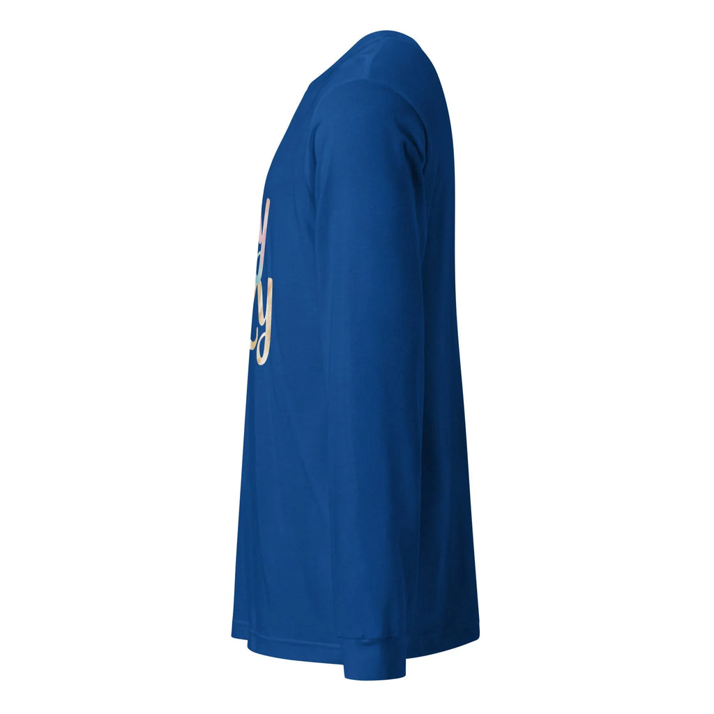 Unisex | Stay Cozy - Long Sleeve Tee Long Sleeve T-Shirts AwRans Clothing unisex-long-sleeve-tee-true-royal-left-67480be0d142d