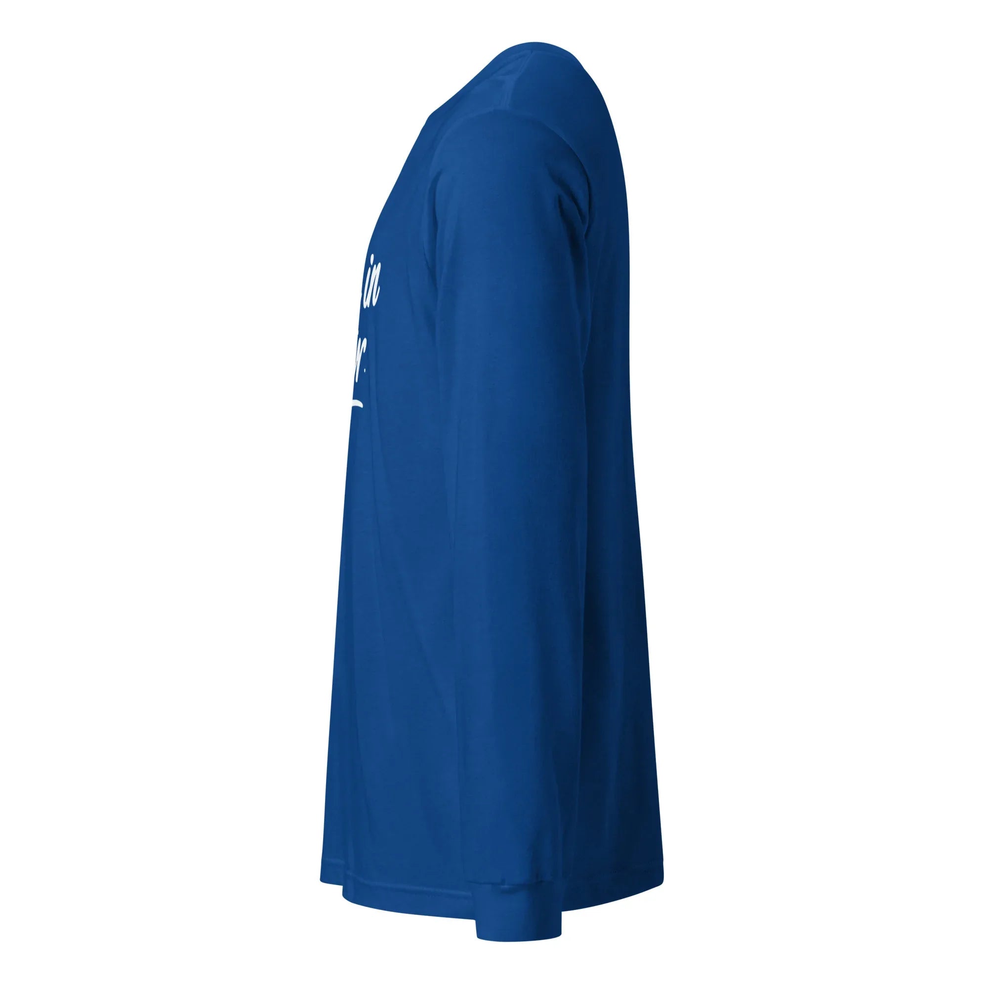 Unisex | Believe In Better - Long Sleeve Tee Long Sleeve T-Shirts AwRans Clothing unisex-long-sleeve-tee-true-royal-left-674813d0983e1