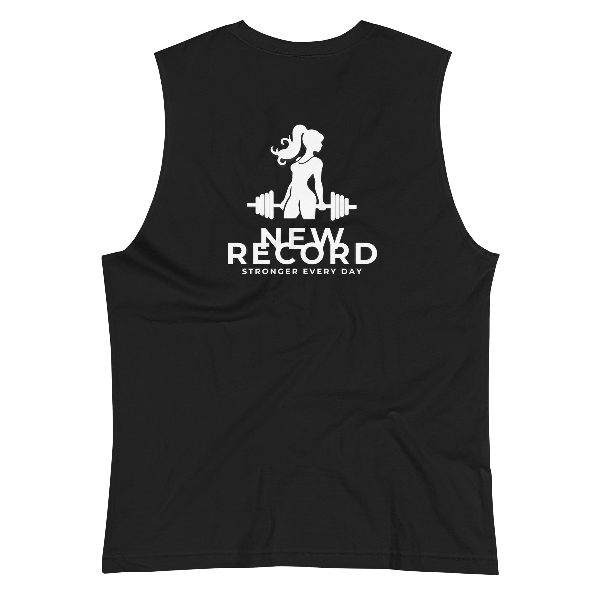 Women's Muscle Shirt Muscle Shirt AwRans Clothing unisex-muscle-shirt-black-back-67f04fd34214d