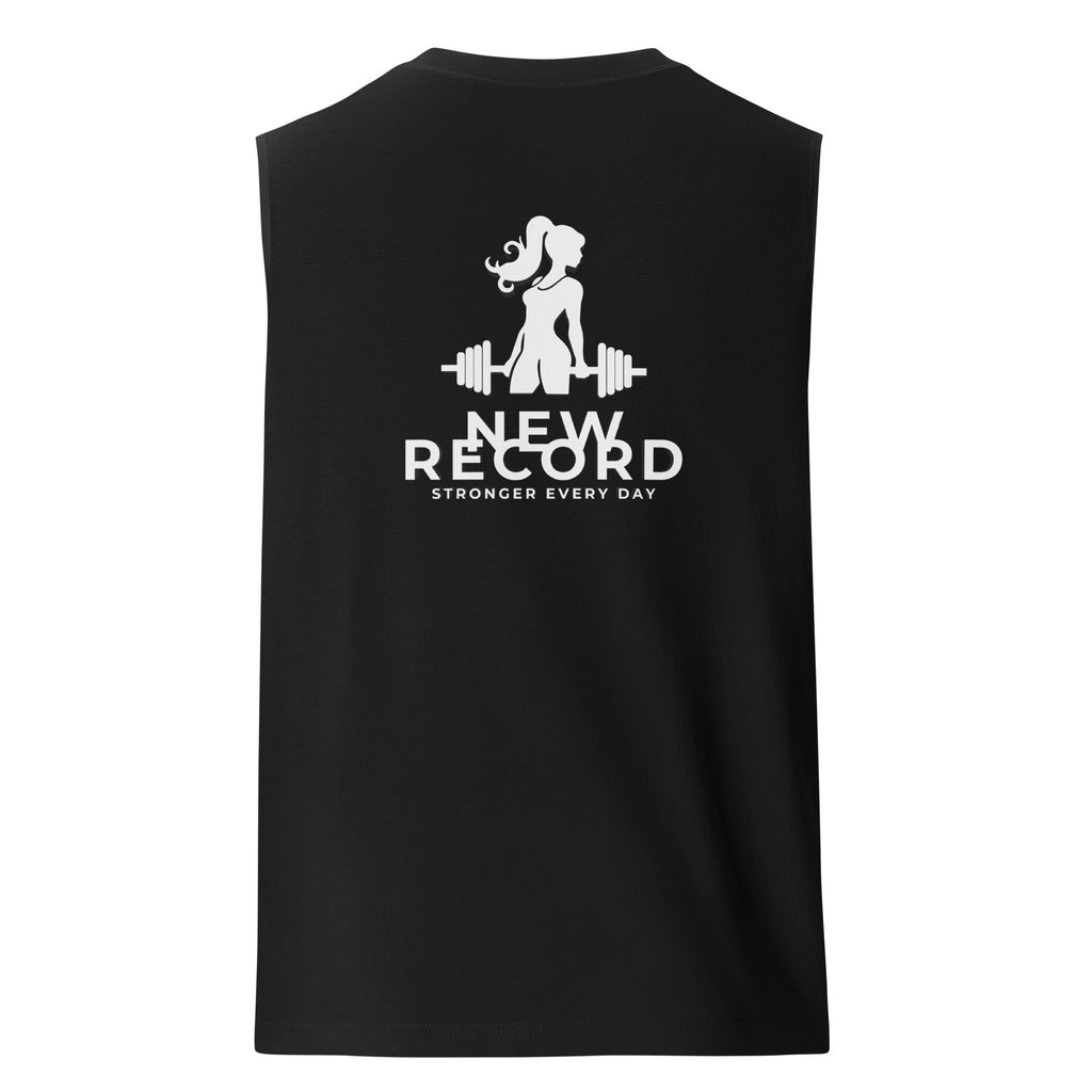 Women's Muscle Shirt Muscle Shirt AwRans Clothing unisex-muscle-shirt-black-back-67f04fd3436e7