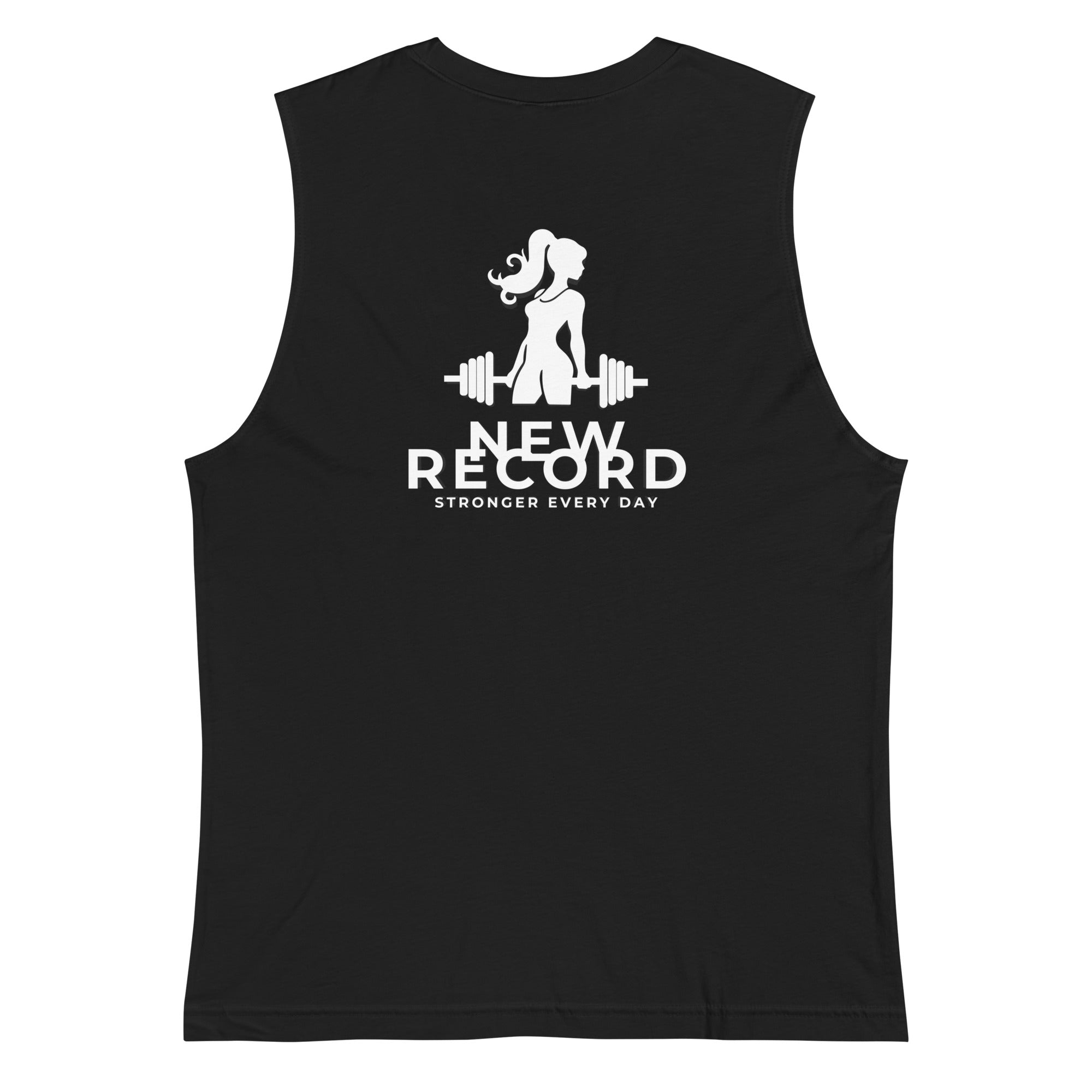 Women's Muscle Shirt Muscle Shirt AwRans Clothing unisex-muscle-shirt-black-back-67f04fd3440c8
