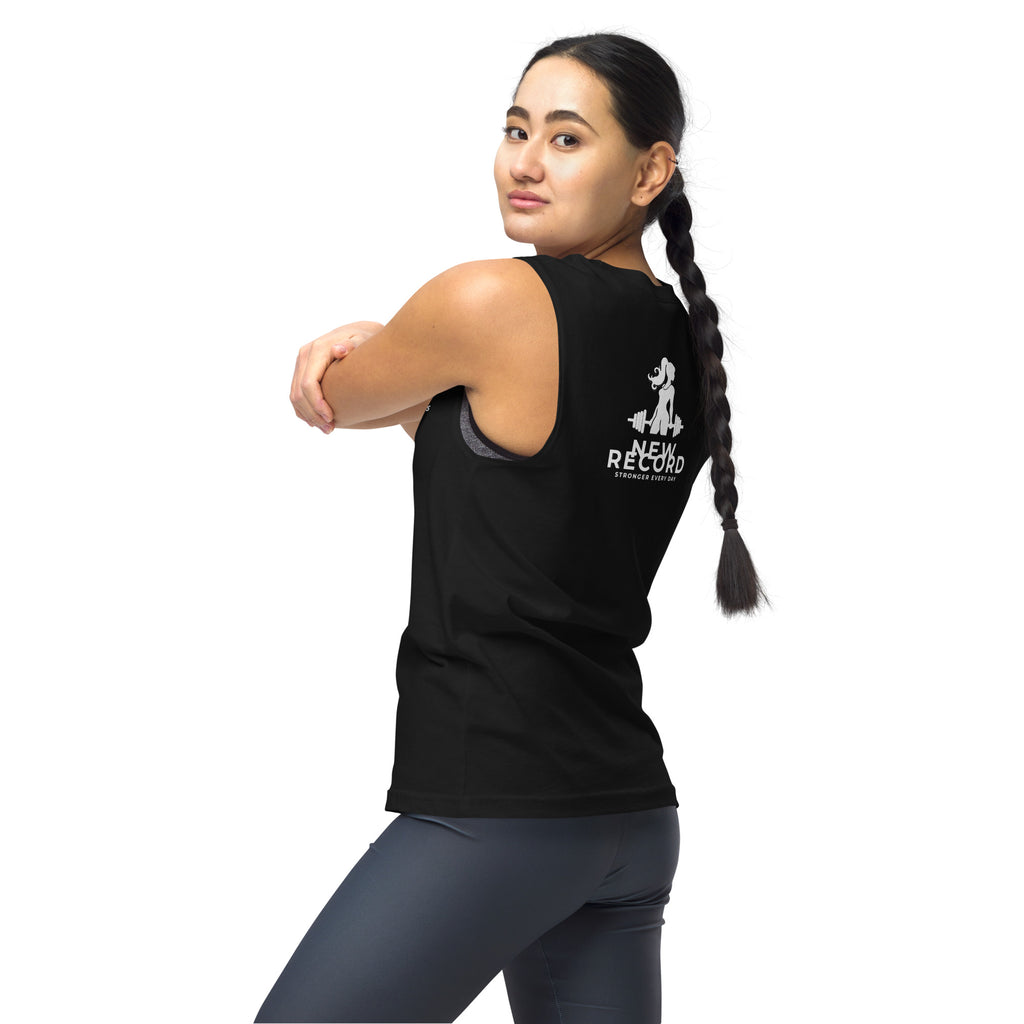Women's Muscle Shirt Muscle Shirt AwRans Clothing unisex-muscle-shirt-black-back-left-67f04fd33f506