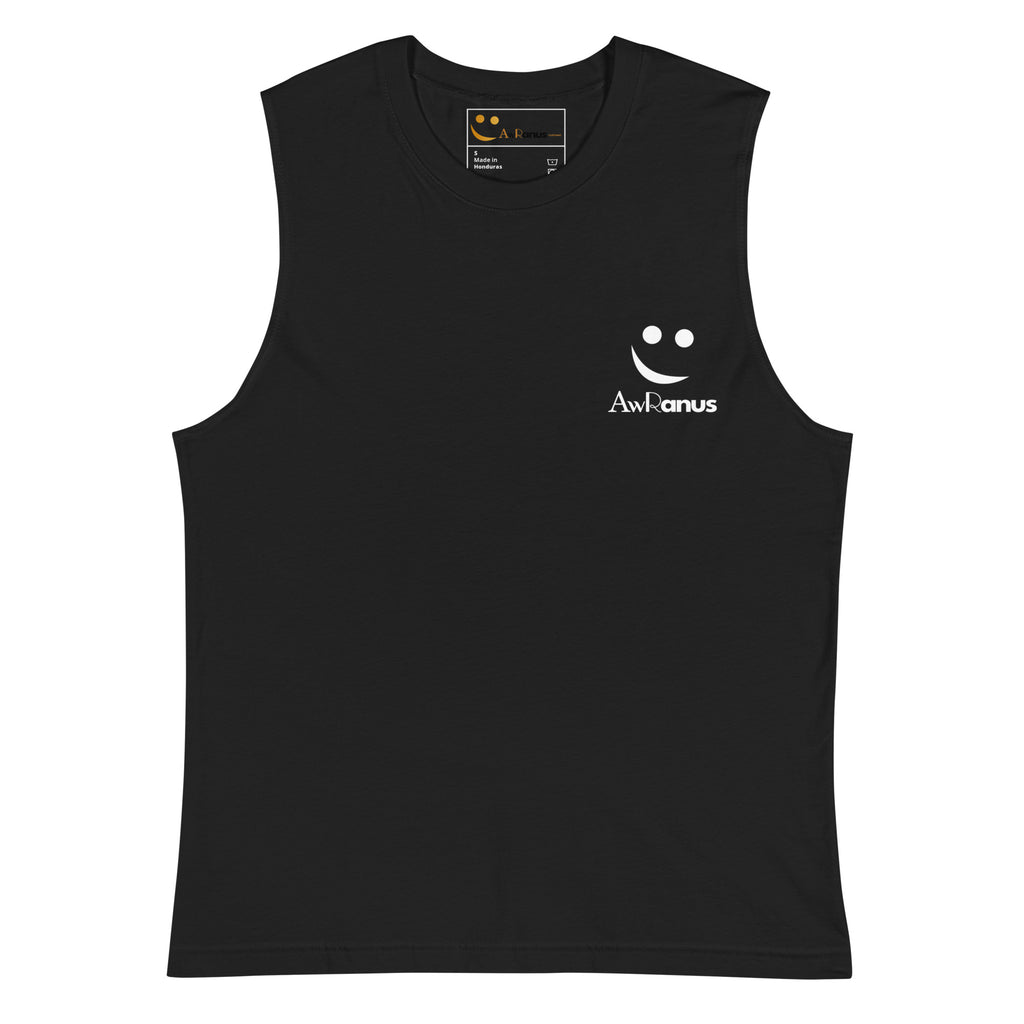 Women's Muscle Shirt Black Muscle Shirt AwRans Clothing unisex-muscle-shirt-black-front-67f04fd33e2dd