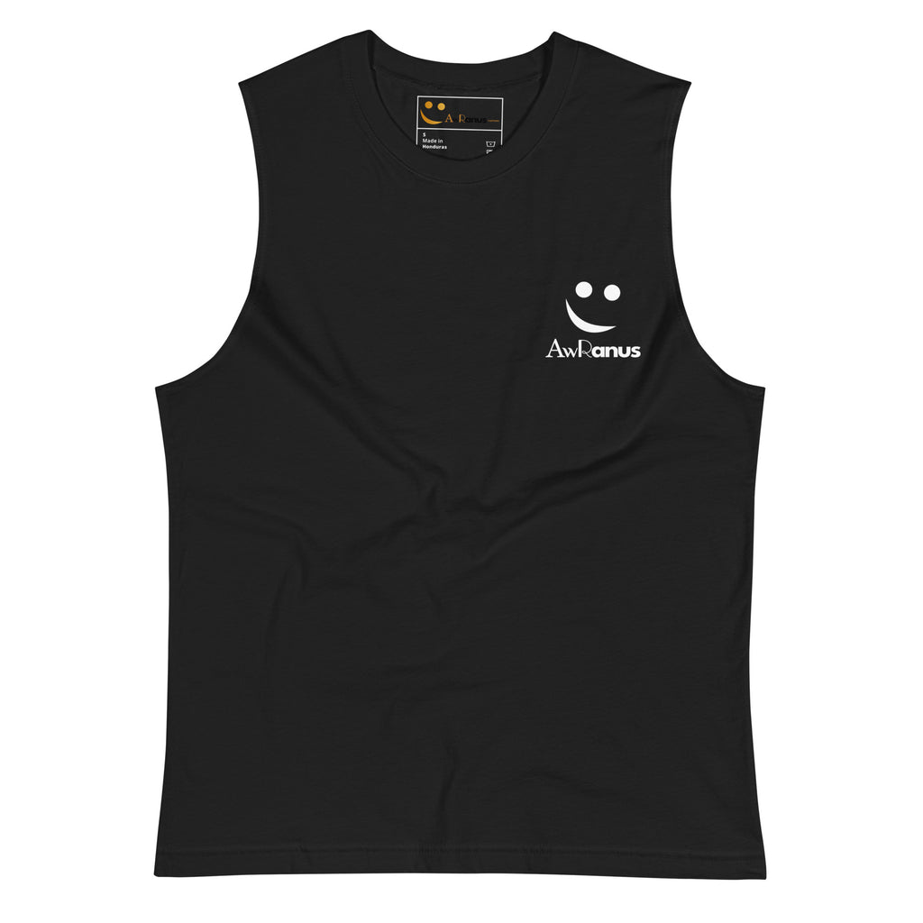 Women's Muscle Shirt Muscle Shirt AwRans Clothing unisex-muscle-shirt-black-front-67f04fd34079a