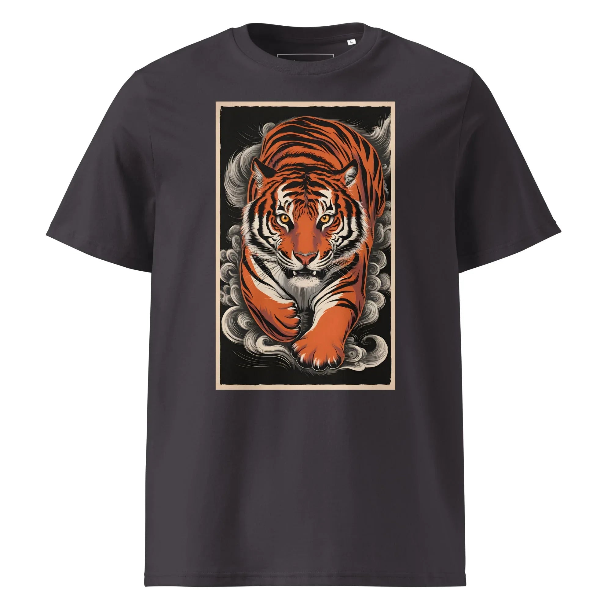 Unisex | Tiger Woods - Organic Cotton T-Shirt Anthracite T-Shirt AwRans Clothing unisex-organic-cotton-t-shirt-anthracite-front-6663efce953c7