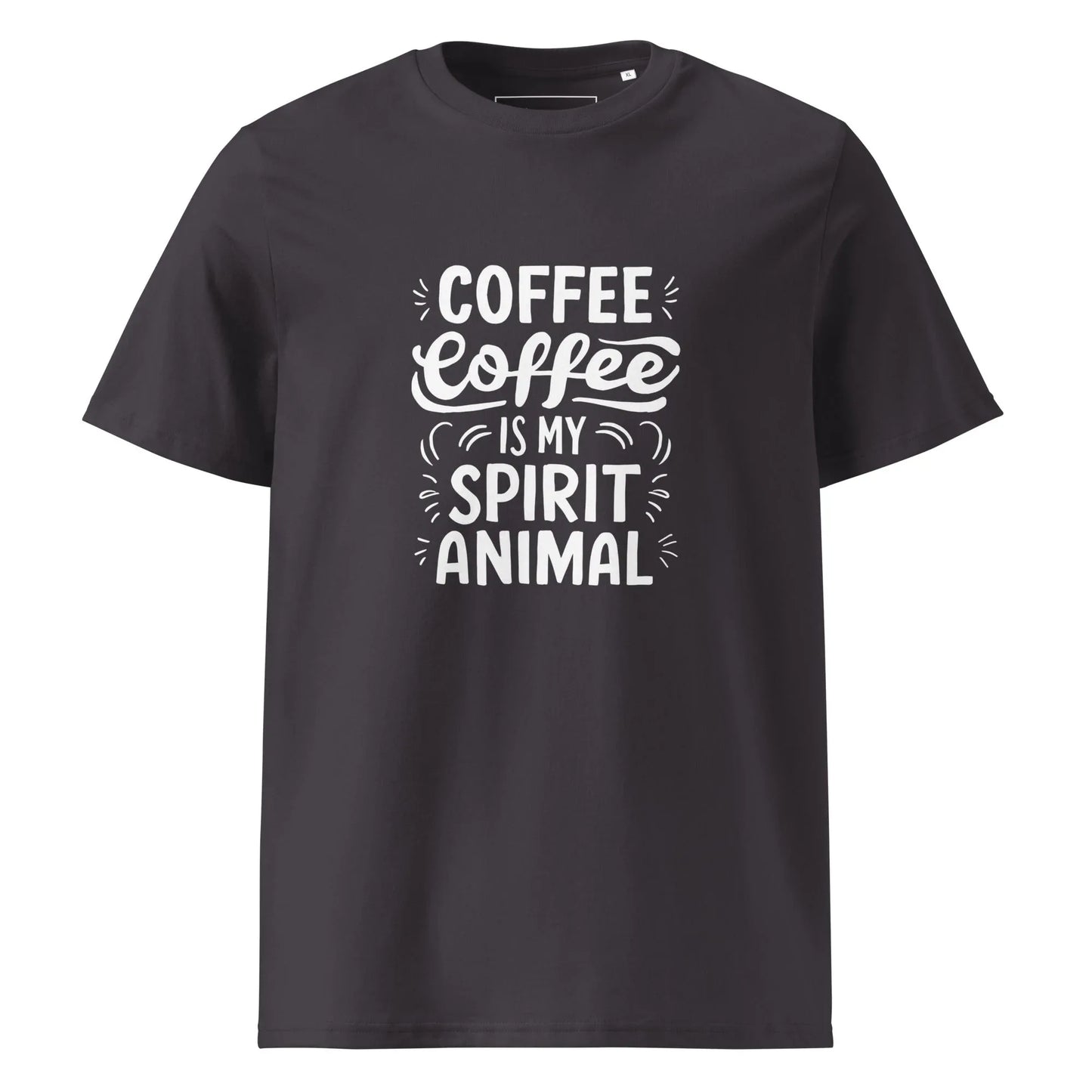 Unisex | Coffee Is My Spirit Animal Organic Cotton T-Shirt - AwRans Clothing