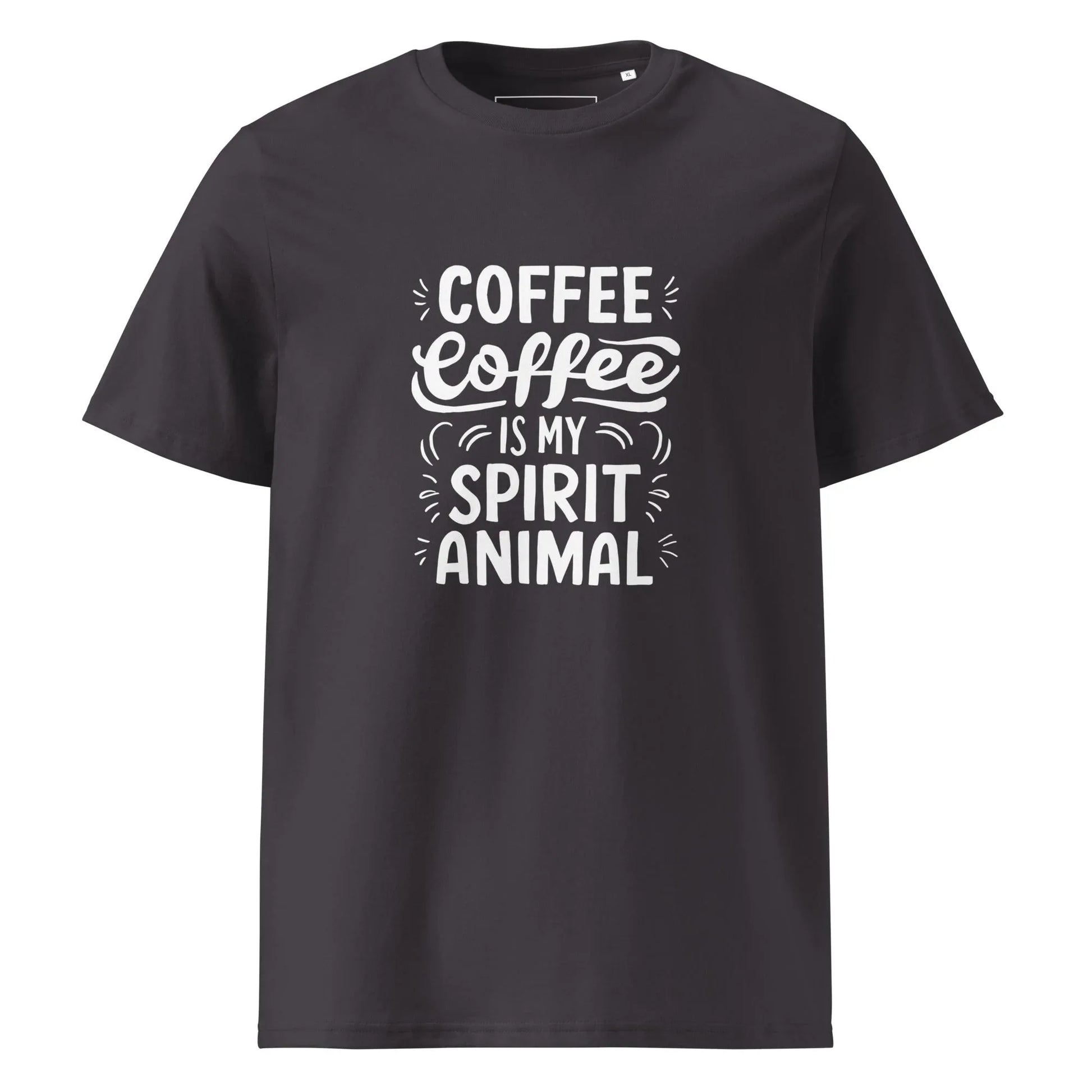 Unisex | Coffee Is My Spirit Animal Organic Cotton T-Shirt - AwRans Clothing