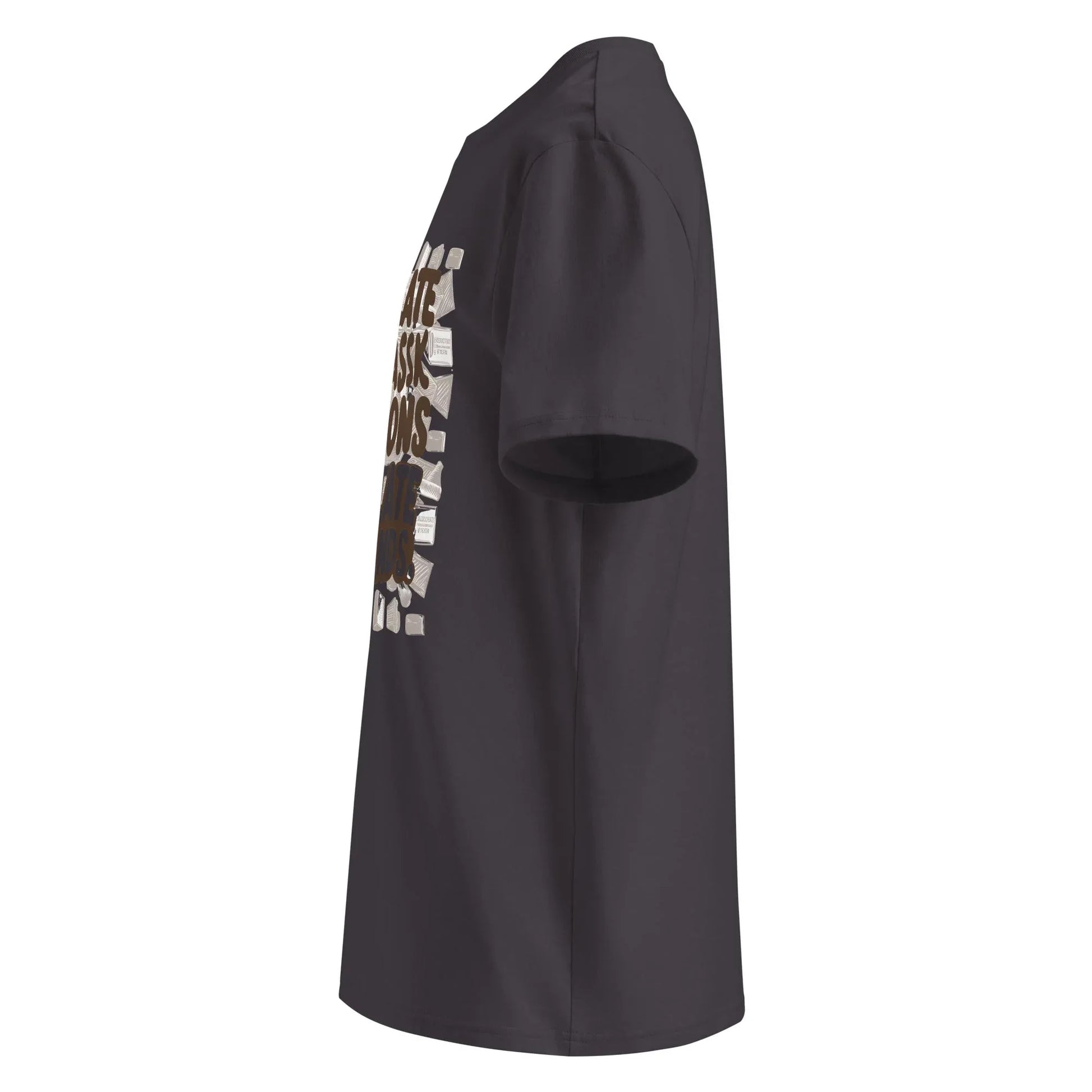 Unisex | Chocolate Doesn't Ask Questions Chocolate Understands Organic Cotton T-Shirt - AwRans Clothing