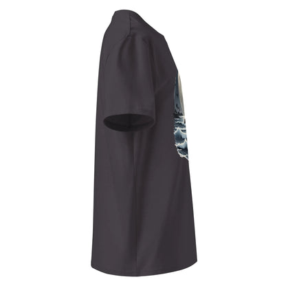 Unisex | Moonlight, Crow, Beach - Organic Cotton T-Shirt - AwRans Clothing