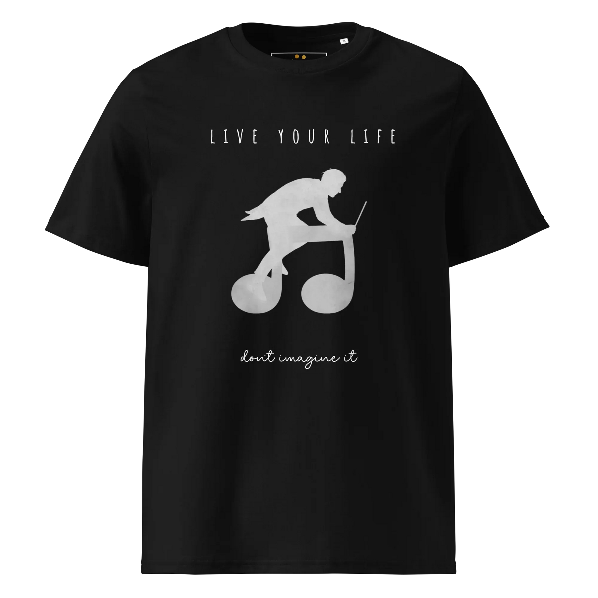 Unisex Organic Cotton T-Shirt | Live Your Life Don’t Imagine It - AwRans Clothing