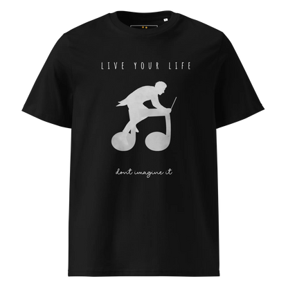 Unisex Organic Cotton T-Shirt | Live Your Life Don’t Imagine It - AwRans Clothing