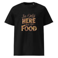 Unisex | I'm Only Here For The Food - Organic Cotton T-Shirt Black T-Shirt AwRans Clothing unisex-organic-cotton-t-shirt-black-front-665e73ecdc59f