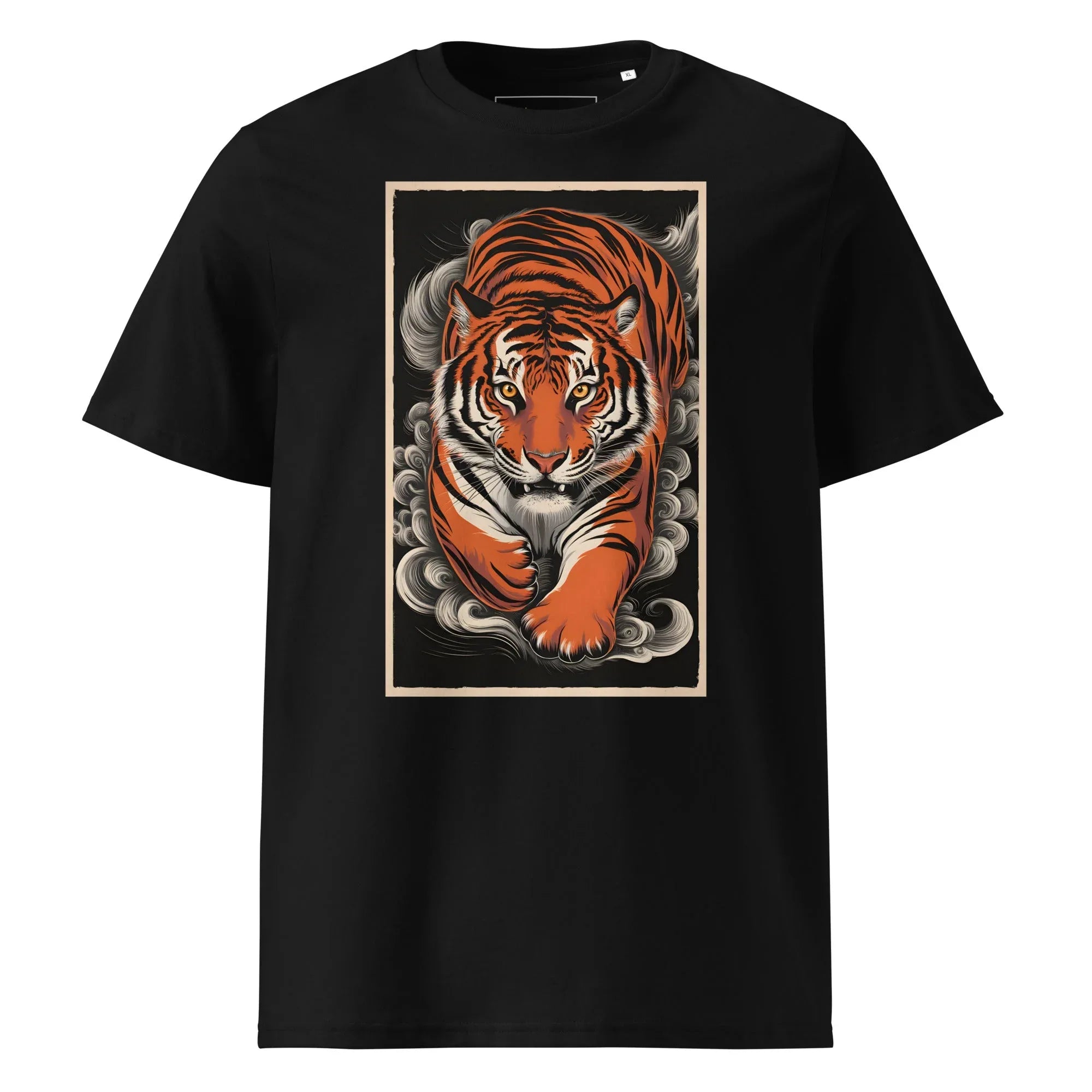 Unisex | Tiger Woods - Organic Cotton T-Shirt Black T-Shirt AwRans Clothing unisex-organic-cotton-t-shirt-black-front-6663efce009fa