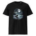 Unisex | Moon, Crow, Beach - Soft Organic Cotton T-Shirt Black T-Shirt AwRans Clothing unisex-organic-cotton-t-shirt-black-front-6663f5983cb62