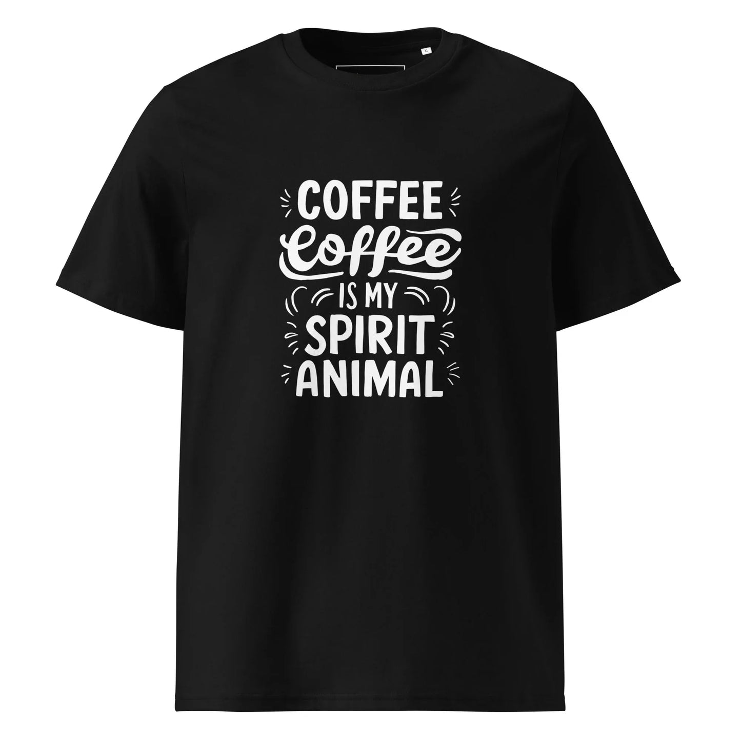 Unisex | Coffee Is My Spirit Animal Organic Cotton T-Shirt - AwRans Clothing